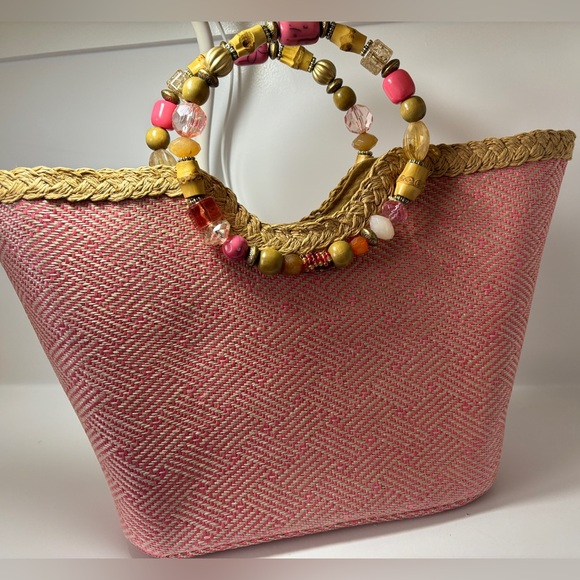 Cappella Straw Handbag; NWOT - Picture 2 of 3